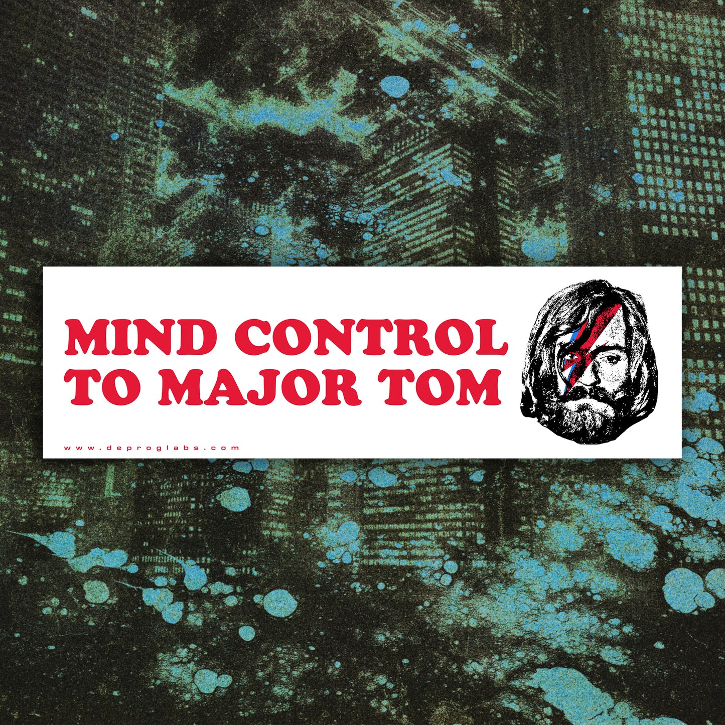 Mind Control To Major Tom Car Magnet 10"x3"