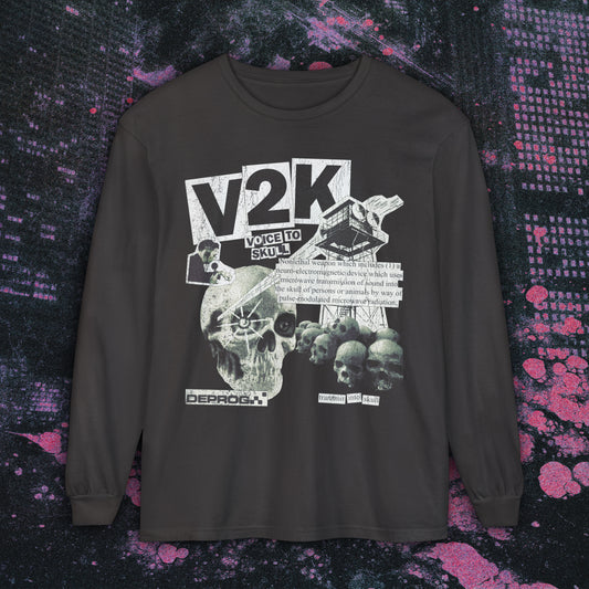 V2K - Voice To Skull Tee Long Sleeve Tee [Graphite Edition]
